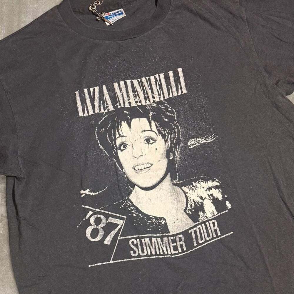 RARE 1987 Liza Minnelli Summer Tour Vintage Concert T-Shirt XL